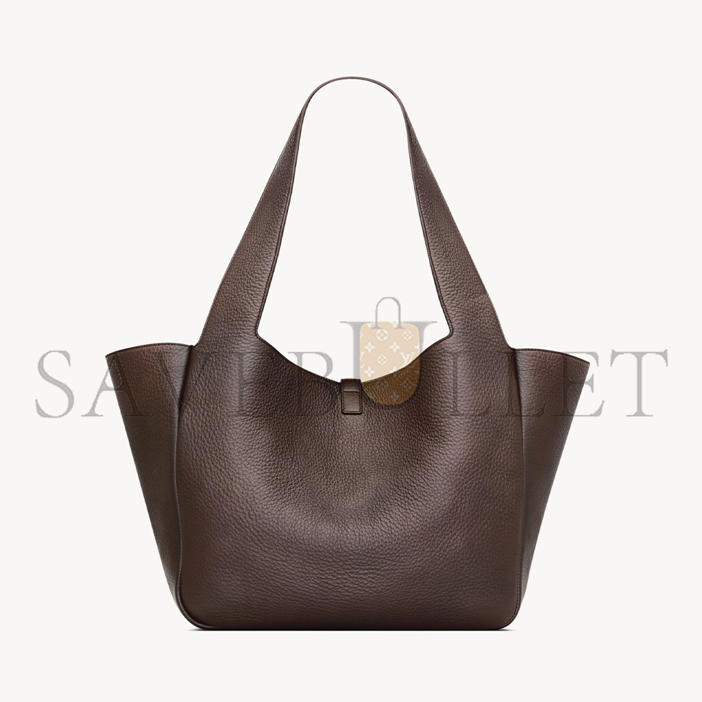 YSL LE 5 À 7 BEA IN GRAINED LEATHER 763435AADUU2837 (50*28*18cm) YSL LE 5 À 7 BEA IN GRAINED LEATHER 763435AADUU2837 (50*28*18cm)